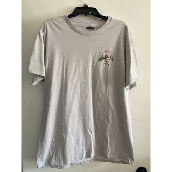Disney Mickey Mouse Great Outdoors Tee Shirt Men’s Size Large Gray NEW - Picture 4 of 6